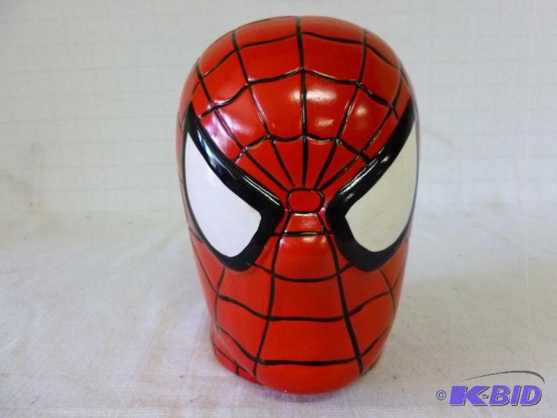 Marvel Spiderman ceramic coin bank head that ... | Manannah #107 Bull  Horns, Collectibles, Vintage | K-BID