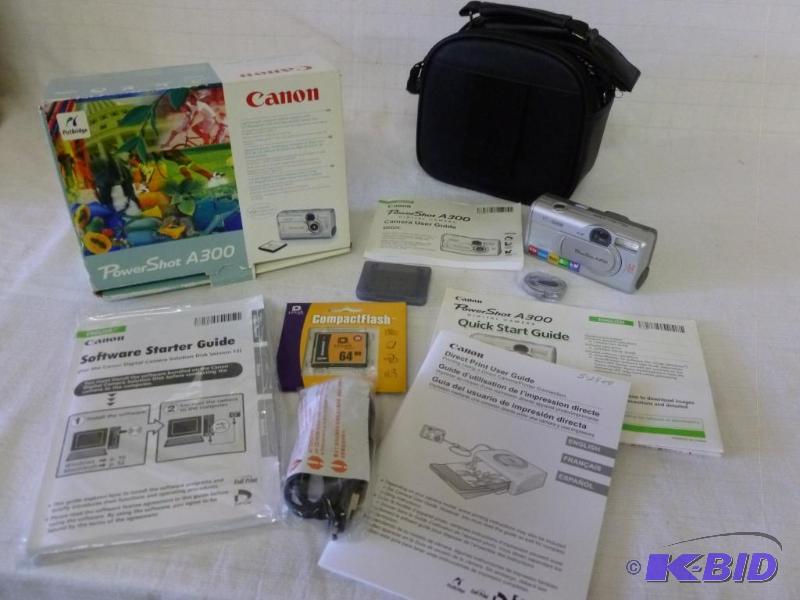 lot 286 image: Canon Power Shot A300&nbspdigital camera, no...