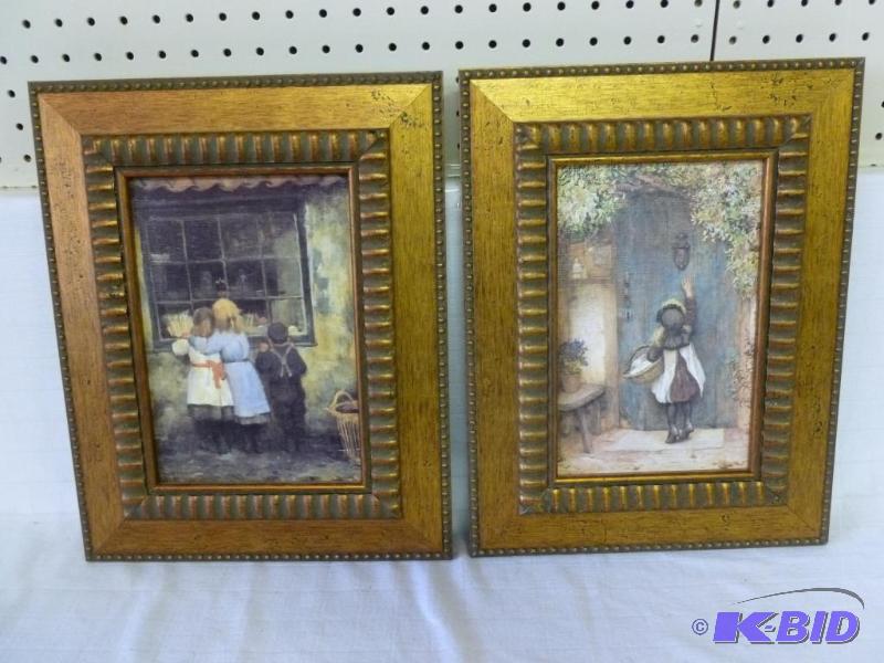 lot 291 image: Lot of two beautiful wood framed pictures tha...