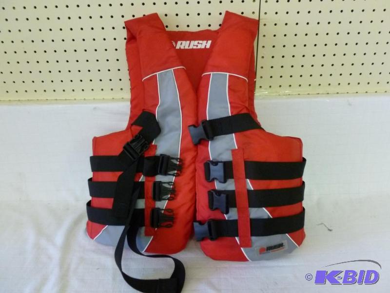 lot 293 image: Rush adult life jacket size large  x-large, ...