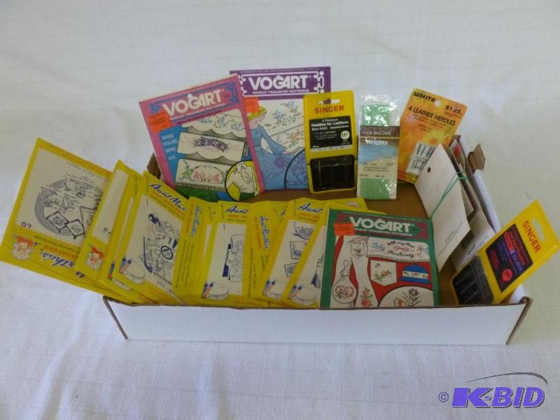 lot 38 image: Large sewing lot that includes several patter...