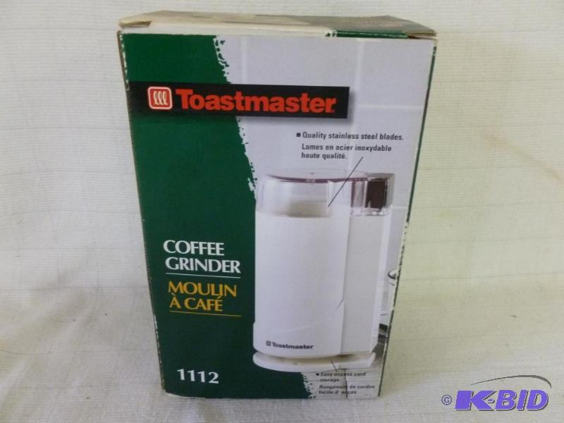 lot 68 image: Toastmaster electric coffee grinder model 111...