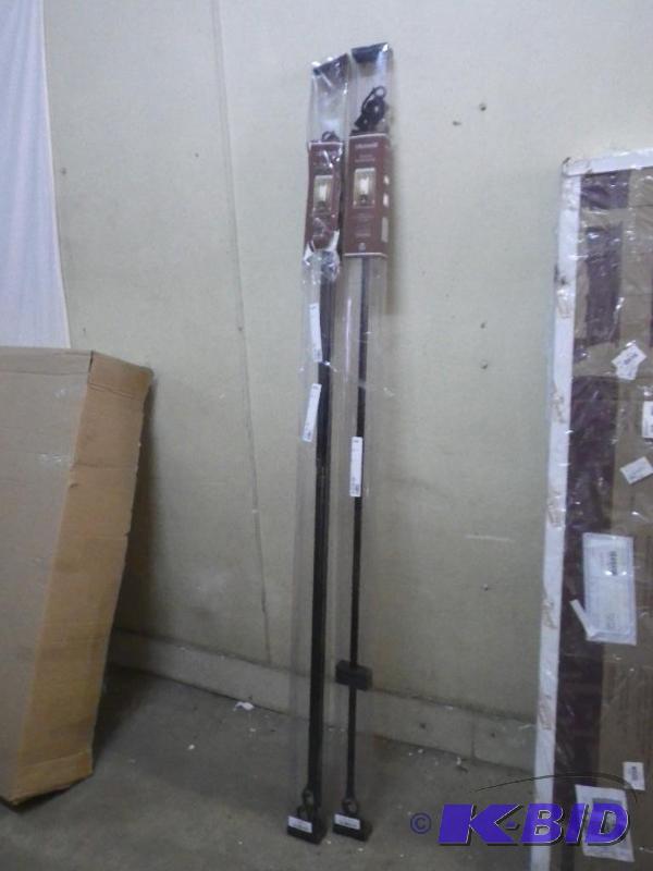 2 rod &amp finial sets...