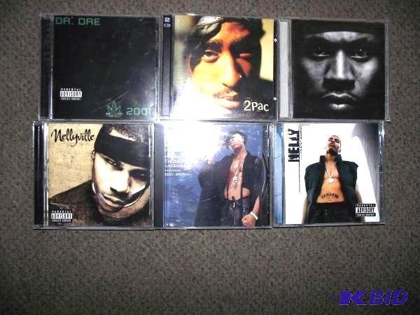 lot 123 image: (6) Assortment of Rap CDs...