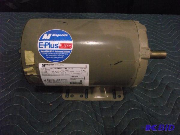 lot 43 image: 3 Phase Magnetek Electric Motor...