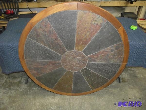 lot 90 image: Heavy Rock Coffee Table   19" Legs  46&q...