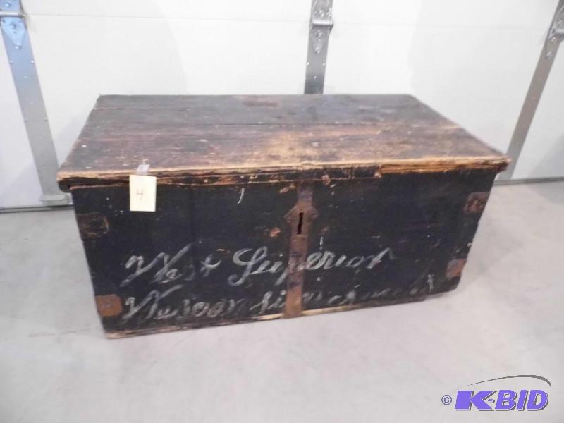 1800s Norwegian Trunk with Key