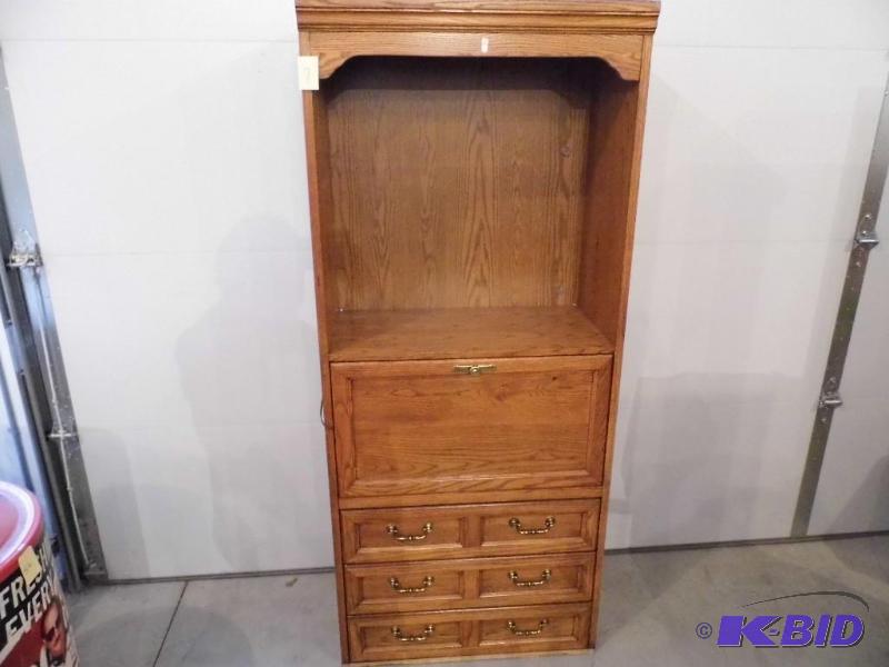 Shelf with Desk and Drawers