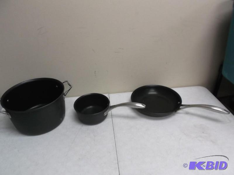 lot 101 image: Lot Of Three NSF Cooking Pans...