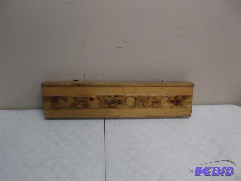 lot 125 image: Wood Carved TAMMY Name Board...
