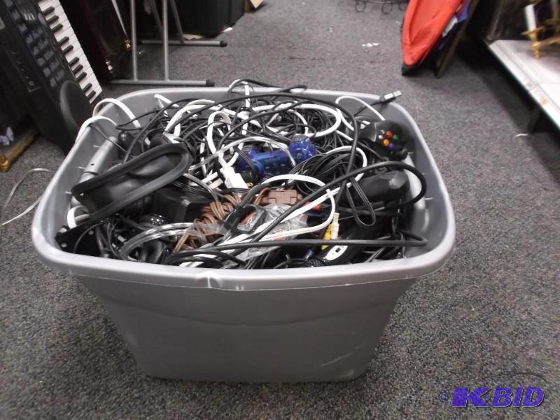 lot 127 image: Tub Filled With Wires...