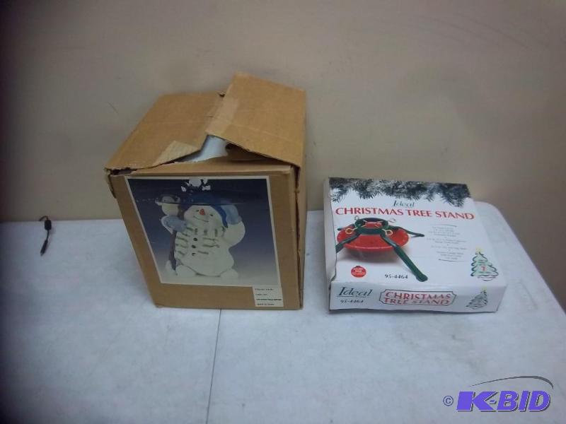 lot 137 image: Snowman Table And Tree Stand...