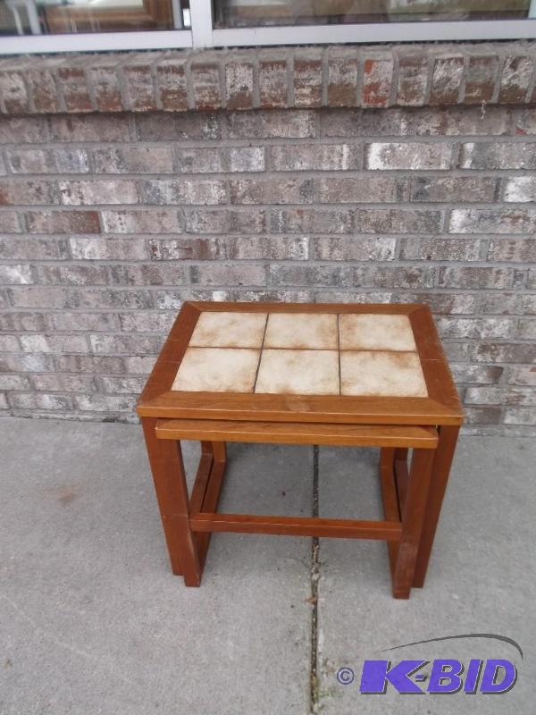 lot 16 image: Pair Of Nesting Tables...