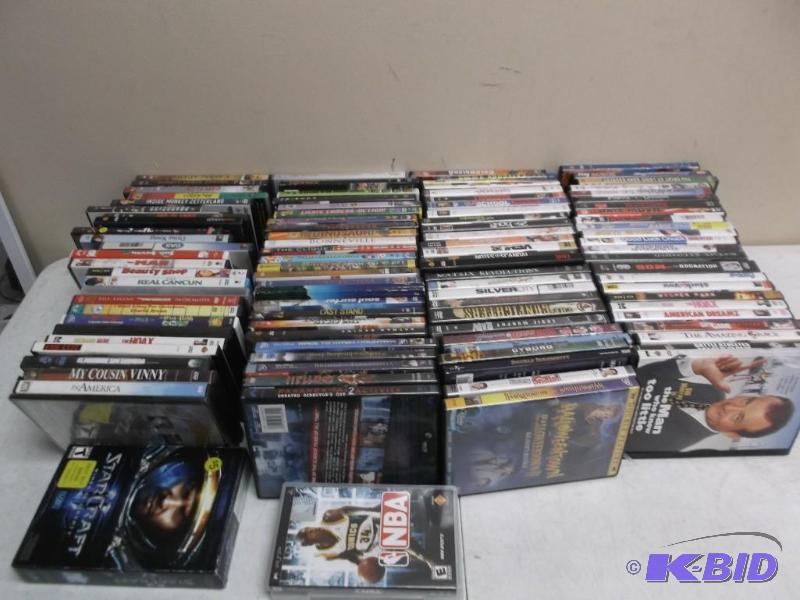 lot 34 image: Lot Of 100 Real DVDs - Most Are In Good Wor...