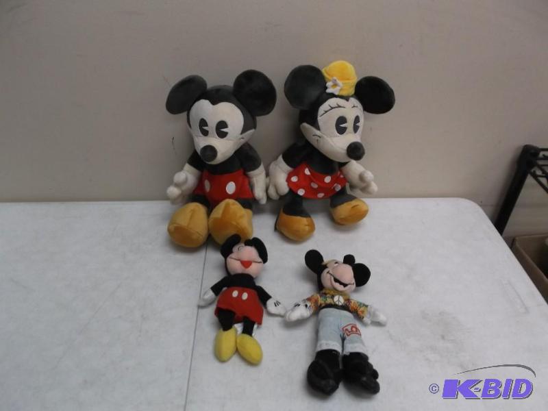lot 64 image: Lot Of Disney Mickey Dolls - Two Are Jointed...