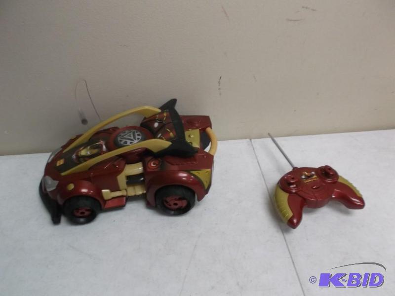 lot 70 image: Iron Man Remote Rc Car - Works Good - Needs B...