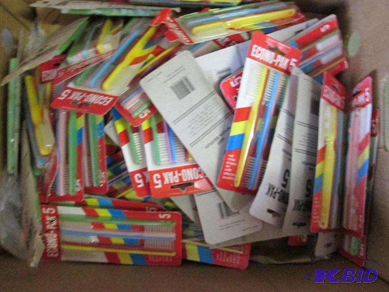 lot 100 image: box of econo pak 5 soft nylon bristles for sa...