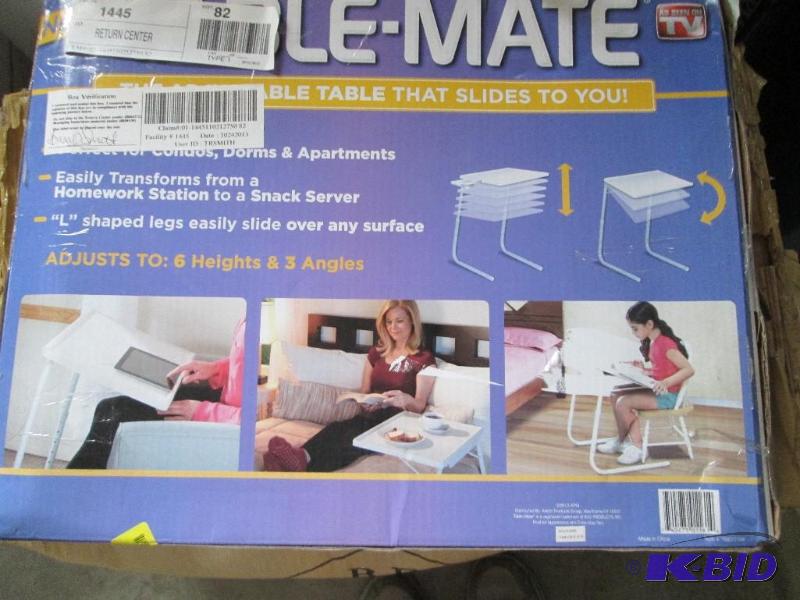 lot 114 image: table-mate adjustable table...
