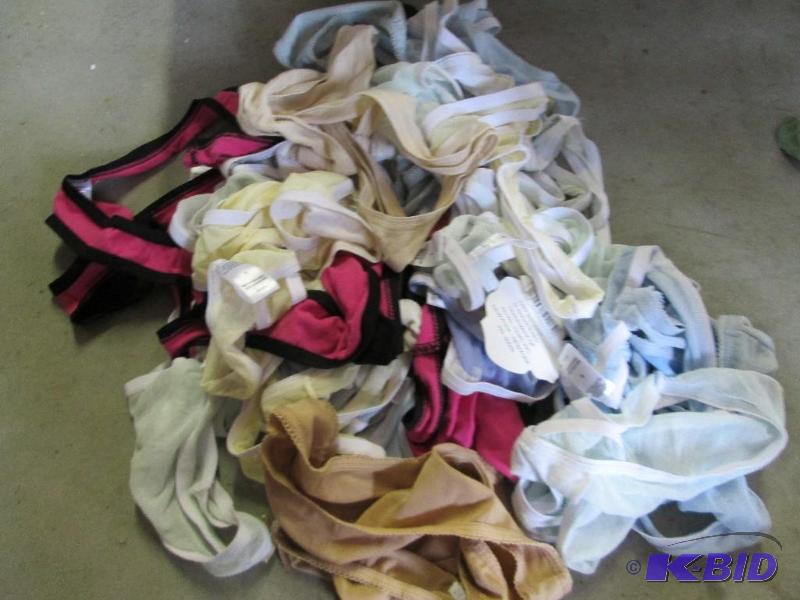 lot 140 image: small lot of womens thongs various colors siz...