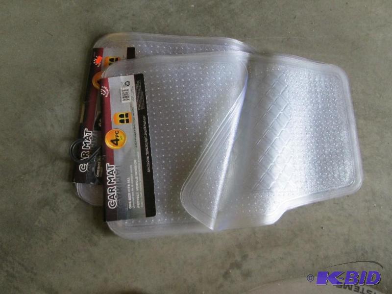 lot 142 image: pair of 4 piece sets- car mats...