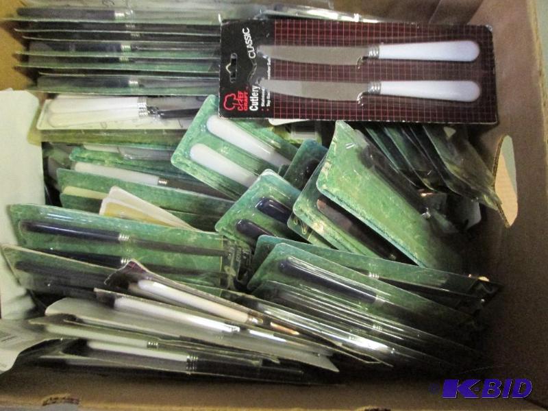 lot 157 image: large lot of sets of 2 kitchen knighfs-over 5...