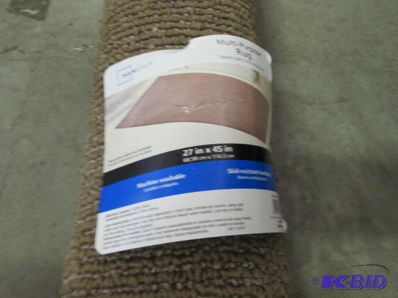 lot 158 image: mainstays muti-purpose rug 27in x45in machine...