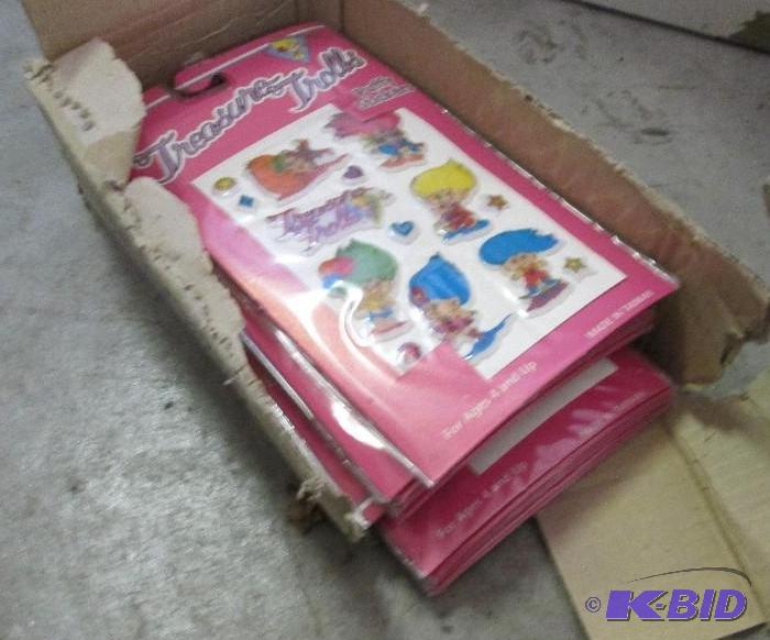 lot 172 image: Treasure Trolls puffy stickers, 27 sheets of ...