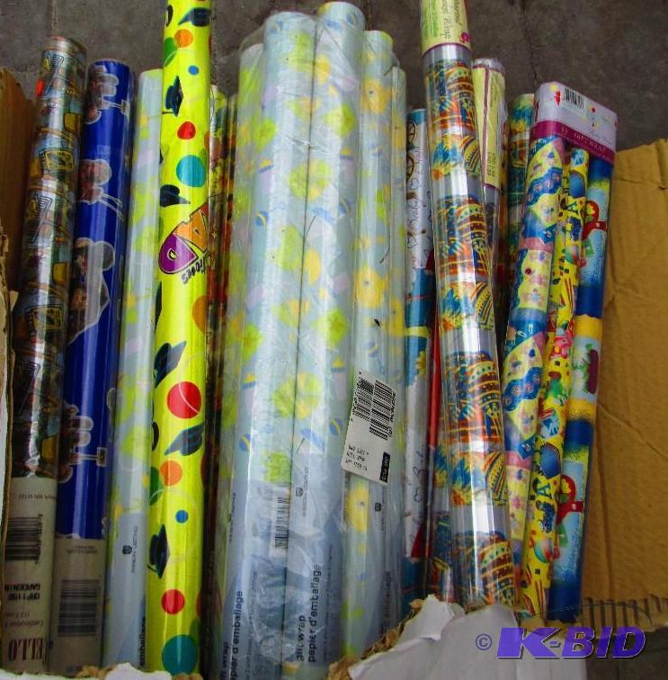 lot 20 image: lot of wrapping paper about 20 rolls...