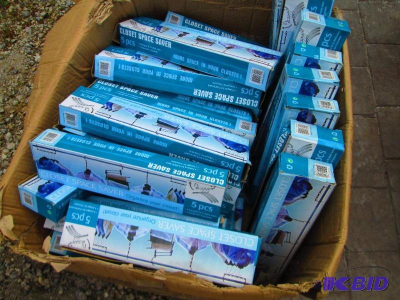 lot 25 image: lot of around 40 closet space savers 5 pcs...