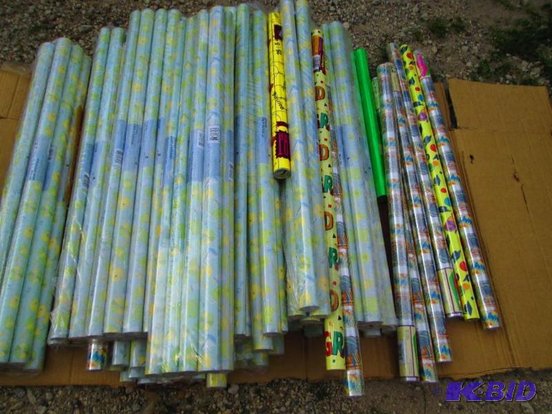 lot 26 image: large box of wrapping paper 111 total...
