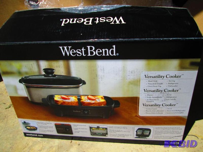 lot 28 image: West Bend Versatility cooker, new...