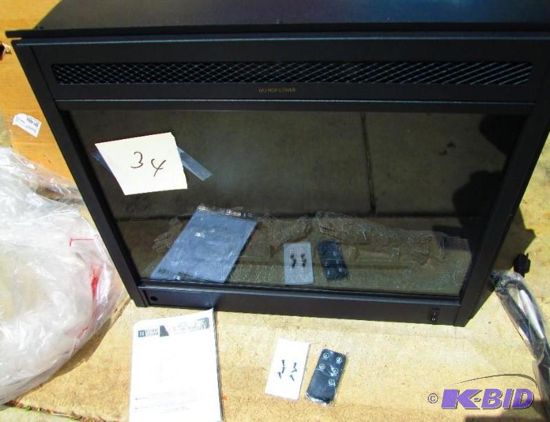 lot 34 image: Estate Design Electric Fireplace insert, mode...