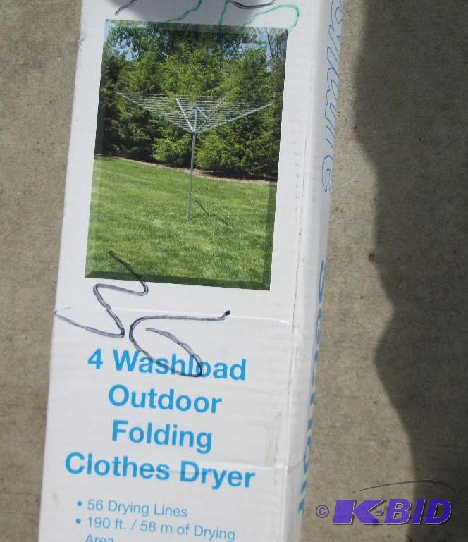 lot 49 image: 4 washload outdoor folding clothes dryer line...