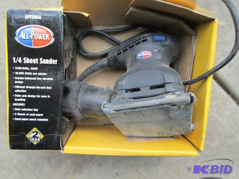 lot 50 image: All power sander--used...