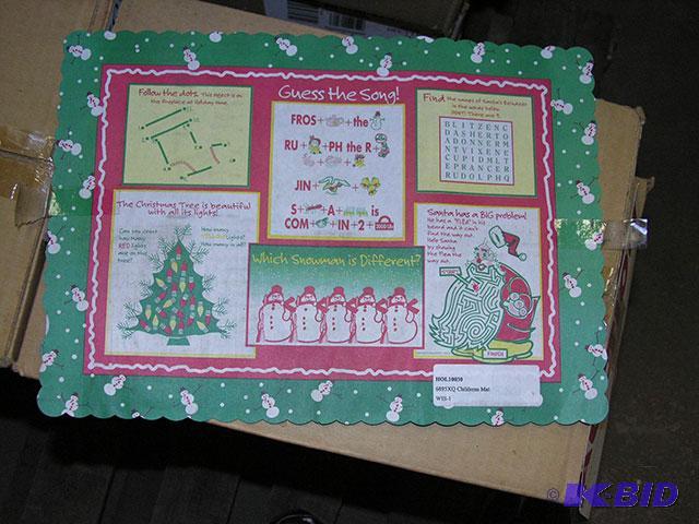 Childrens Holiday Placemats