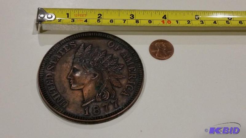 1877 Indian Head Penny BIG
