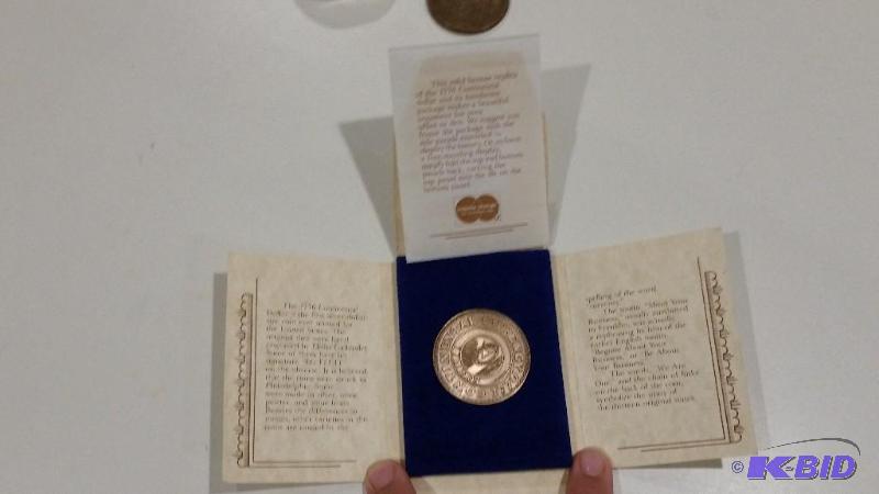 1776 Bronz Continental Currency Dollar