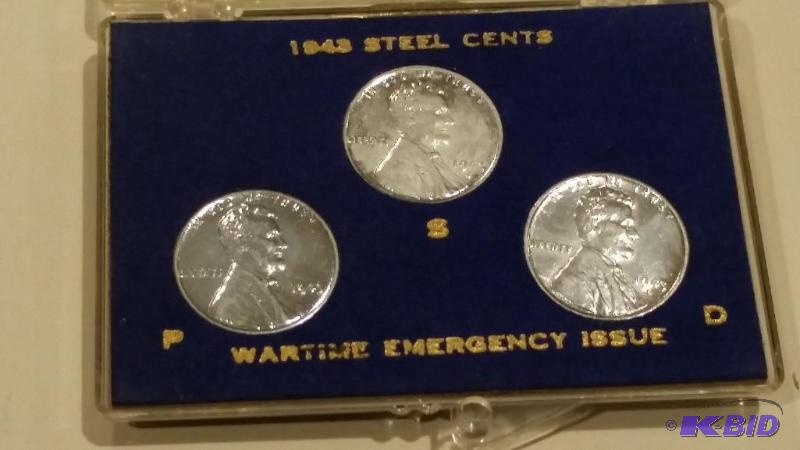 1943 Steel War Time Emergency Issue Cents
