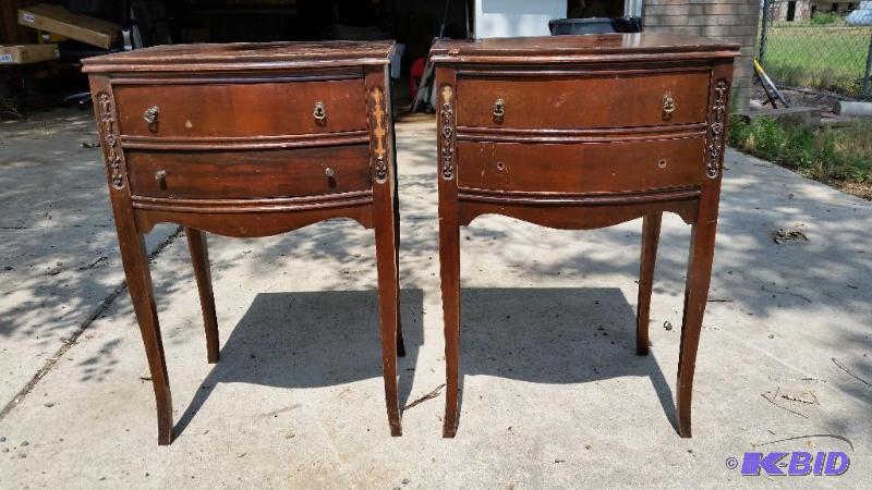 2 Antique End  Corner Tables