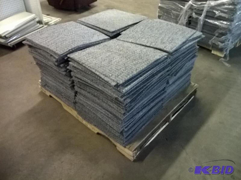 lot 28 image: Pallet Lot of Industrial Carpet Tile, pallet ...