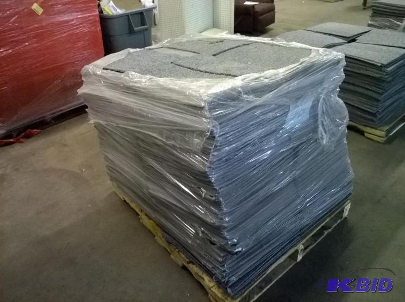 lot 29 image: Pallet Lot of Industrial Carpet Tile, pallet ...