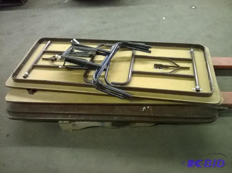 lot 33 image: Lot of Folding Tables (2), folding Table Legs...