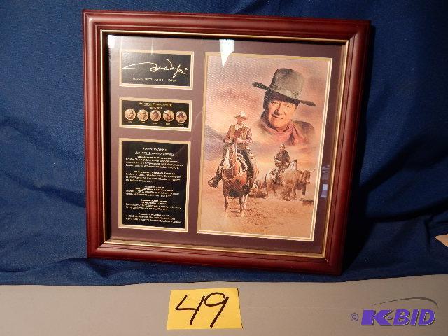 John Wayne Achievement Plaque