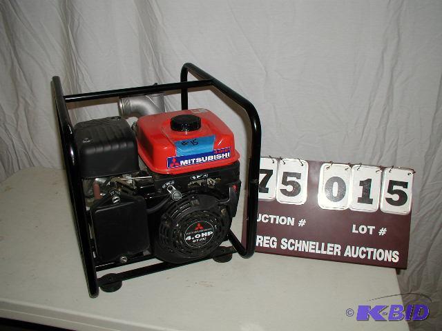 lot 15 image: Mitsubishi 4.0 hp fresh water pump, gas, mode...