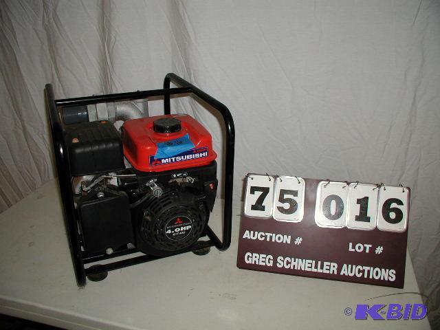 lot 16 image: Mitsubishi 4.0 hp fresh water pump, gas, mode...