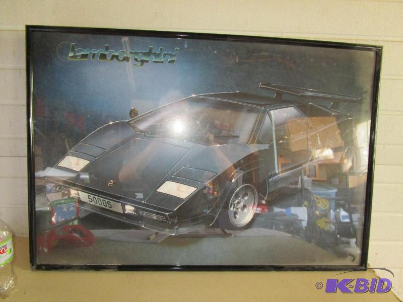 lot 25 image: Lamborghini Poster