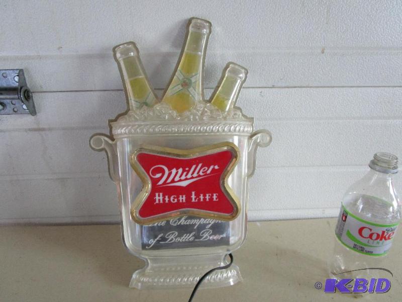lot 30 image: Miller High Life sign