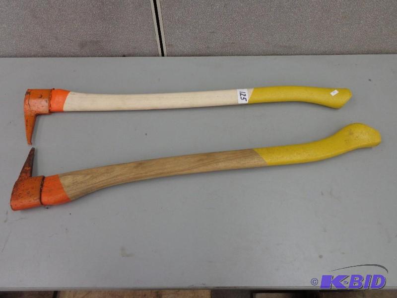 lot 125 image: T-One Handled Picks 30" Long Wooden Hand...