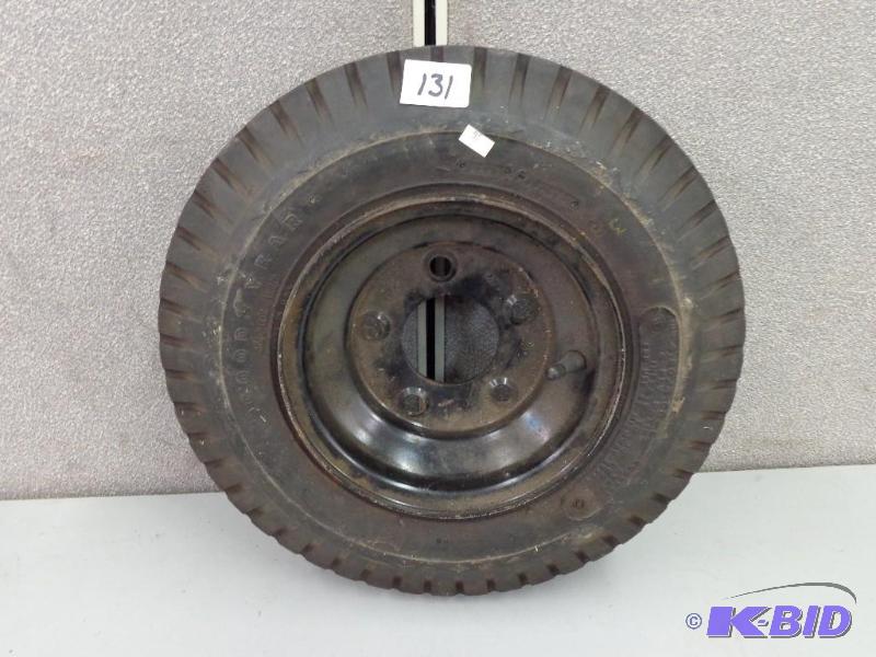 lot 131 image: Goodyear Super Rib Tire wRim 4.804.00-8 2 P...