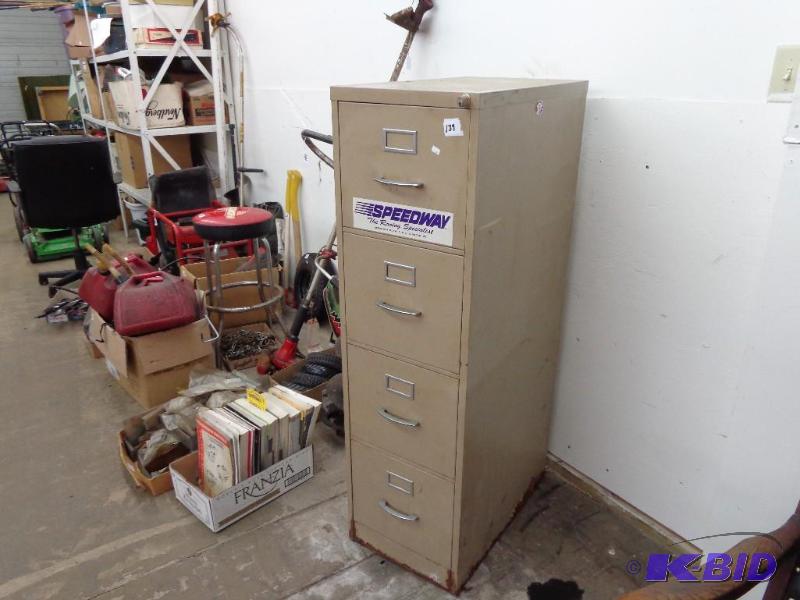 lot 139 image: 4 Drawer Filing Cabinet 15" x 25" 5...